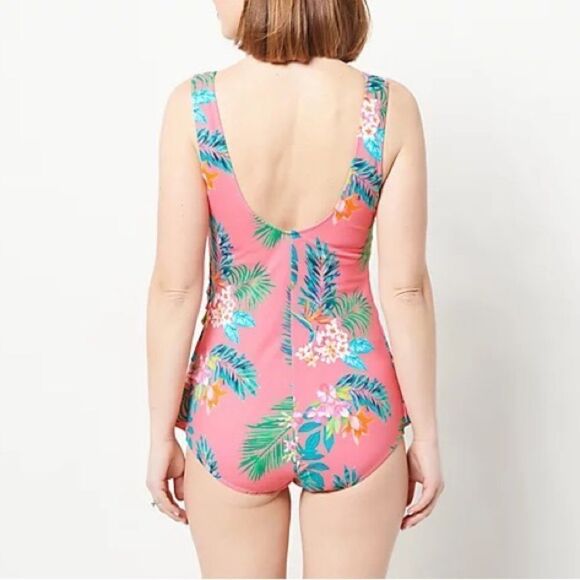 Kim Gravel x Swimsuits For All Sarong Front Suit - Picture 2 of 7